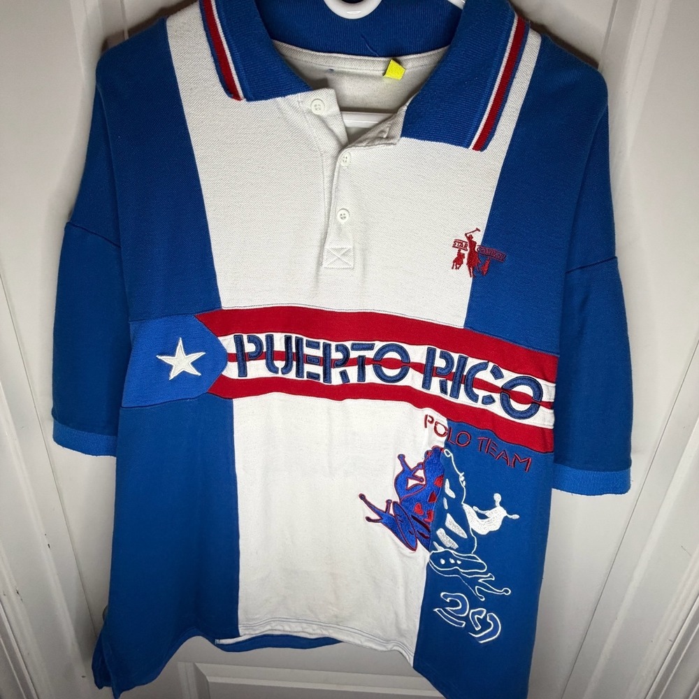 Puerto‎ Rico Polo Team Shirt San Juan Championship Cordillera Central Blue 3XL